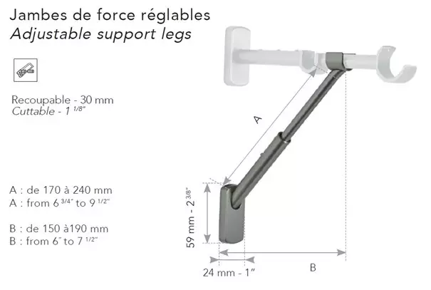 66480 2 Auro Bracket Legs