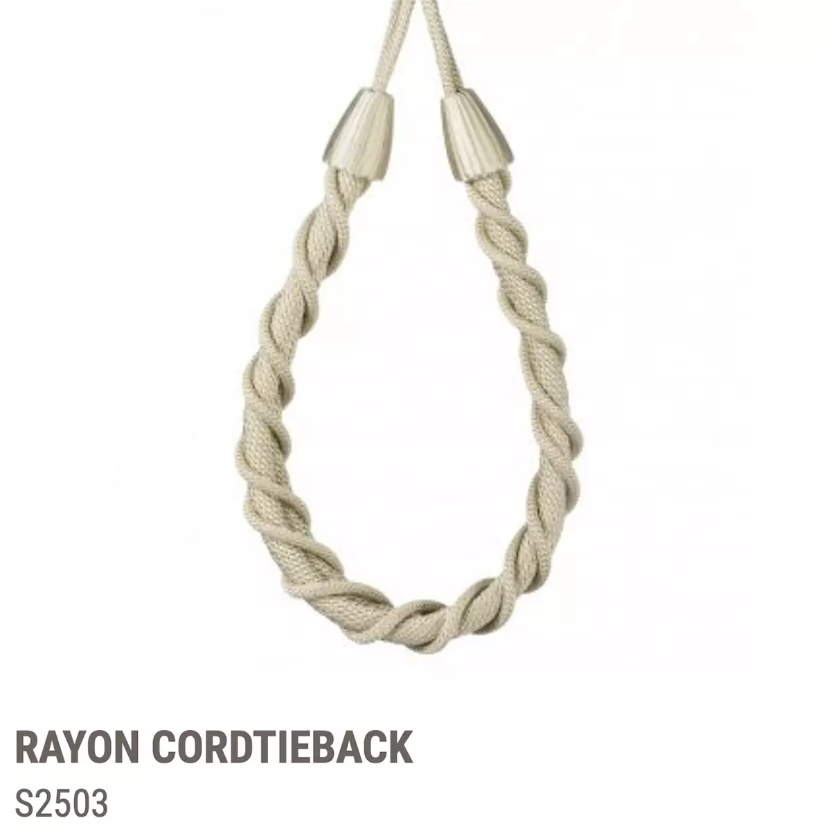 View Cord Tieback S1503-s3503 - S2503 Rayon Cord Tieback S1503-s3503 - S2503 Rayon