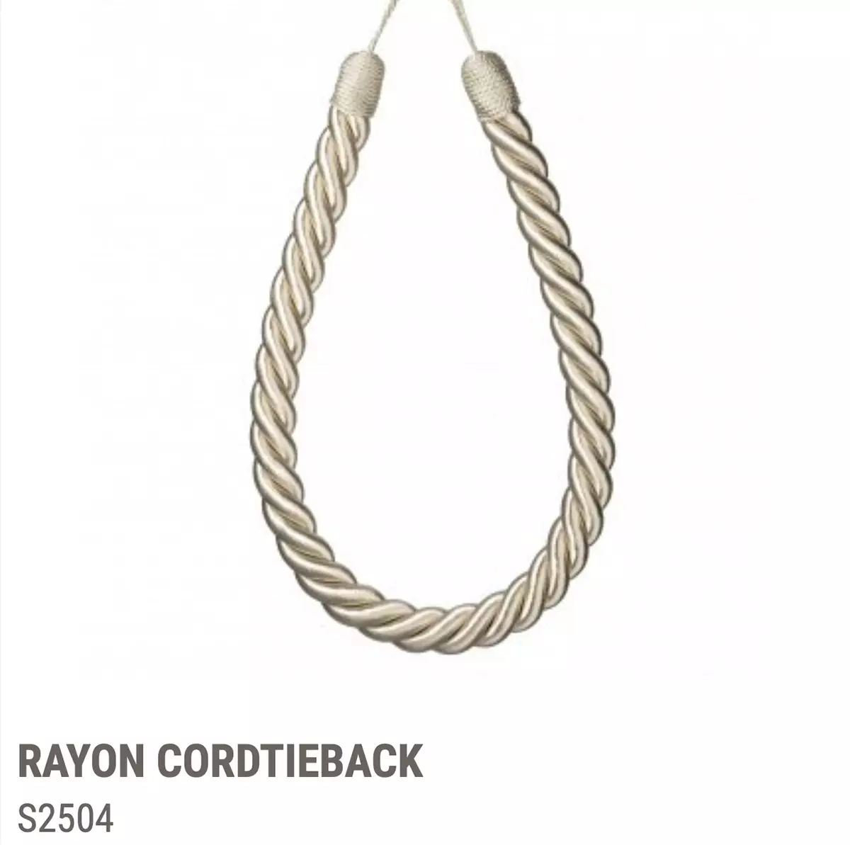 View Cord Tieback S1504-s3504 - S2504 Rayon Cord Tieback S1504-s3504 - S2504 Rayon