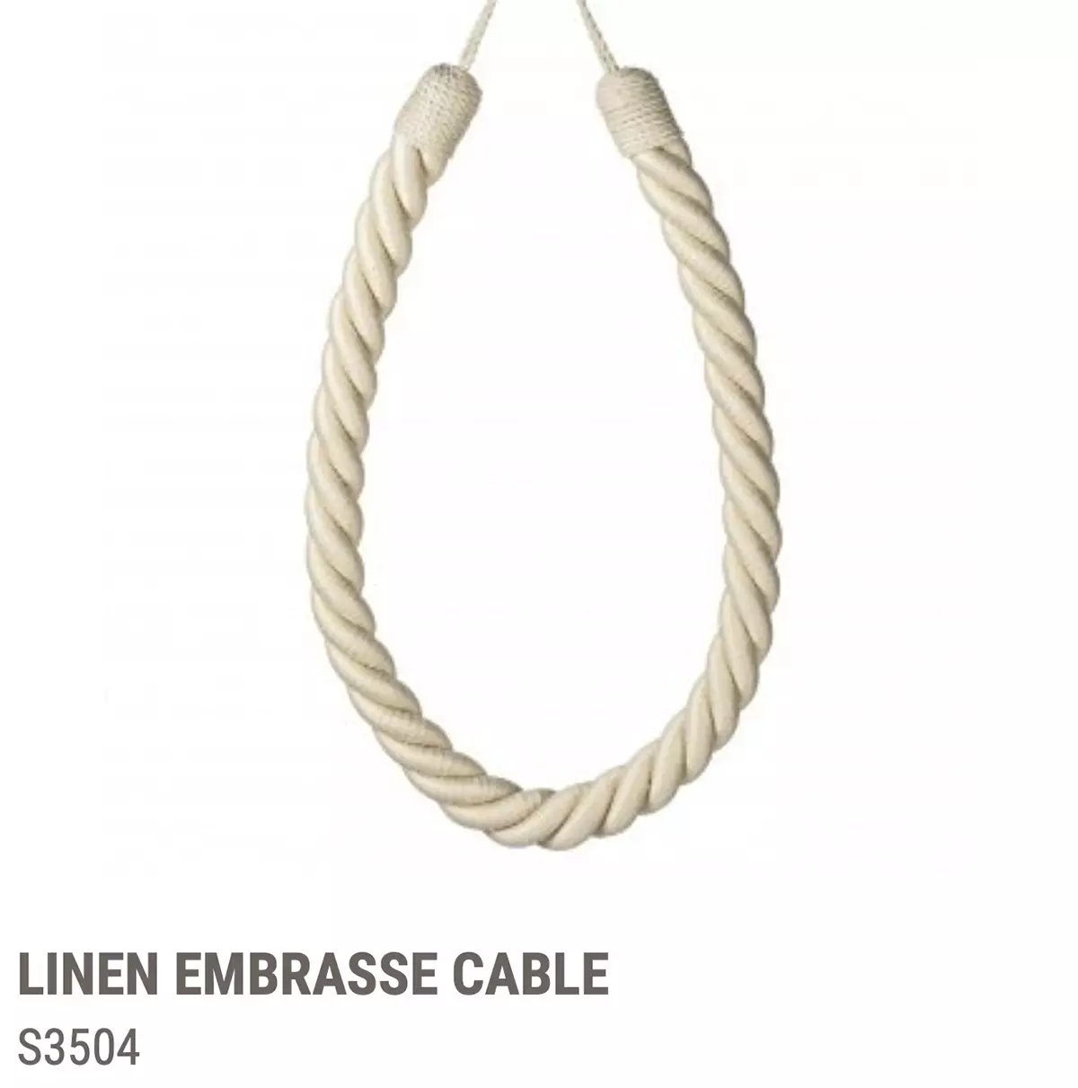 View Cord Tieback S1504-s3504 - S3504 Linen Cord Tieback S1504-s3504 - S3504 Linen