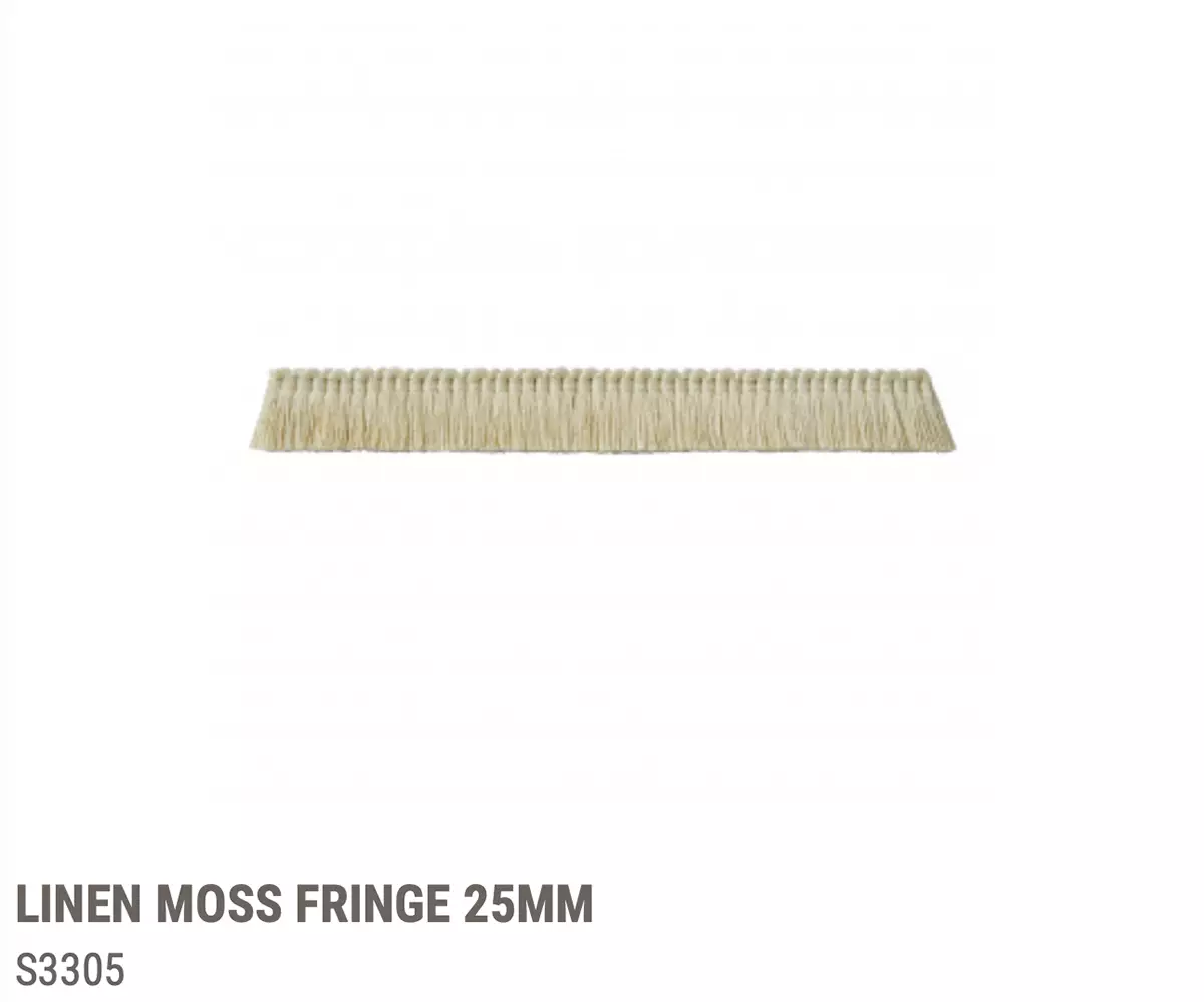 View Moss Fringe S1305-s3305 - S3305 Linen Moss Fringe S1305-s3305 - S3305 Linen